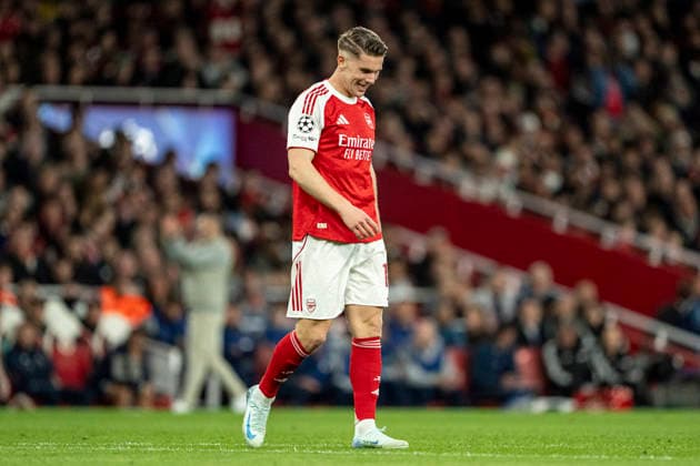 LONDON, ENGLAND - APRIL 15: Viktor Gyokeres of Arsenal reacts during a UEFA Champions League 2025-26 match between Arsenal and Sporting CP at Emirates Stadium on April 15, 2026 in London, England. (Photo by Pedro Loureiro Sports Press Photo)  Copyright: xPedroxLoureiro SportsxPressxPhotx Sportspressphoto_SPR130459