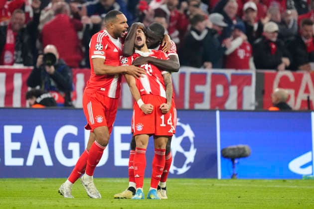 FC Bayern München v Real Madrid CF - UEFA Champions League 2025 26 Quarter-Final Second Leg Luis Diaz left winger of Bayern Munchen and Colombia celebrates after scoring his sides first goal during the UEFA Champions League 2025 26 Quarter-Final Second Leg match between FC Bayern München and Real Madrid CF at Football Arena Munich on April 15, 2026 in Munich, Germany. Munich Germany  Copyright: xJosexBretonx originalFilename:bretonhernandez-fcbayern260415_npeSI.jpg