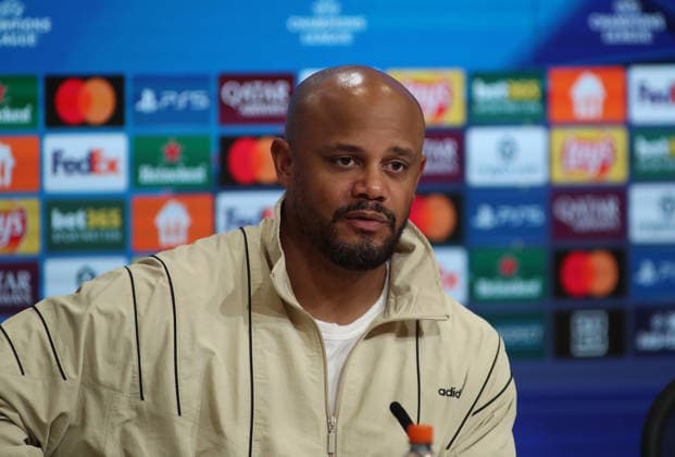 Football, Men, Champions League, Season 2025 2026, FC Bayern Munich Real Madrid, Quarter-final second leg, Allianz Arena Vincent Kompany, Coach FC Bayern Munich at the post-match press conference, Head, Portrait