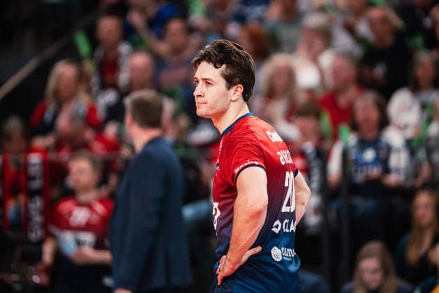 CEV Cup SVG Lüneburg Gas Sales Bluenergy Piacenza, 15 04 2026 Ethan Champlin SVG Lüneburg, 20 works disappointed CEV Volleyball Cup, Final, First leg SVG Lüneburg vs Gas Sales Bluenergy Piacenza on 15 04 2026 in the LKH Arena, Lüneburg Copyright: xBEAUTIFULxSPORTS Tonhäuserx