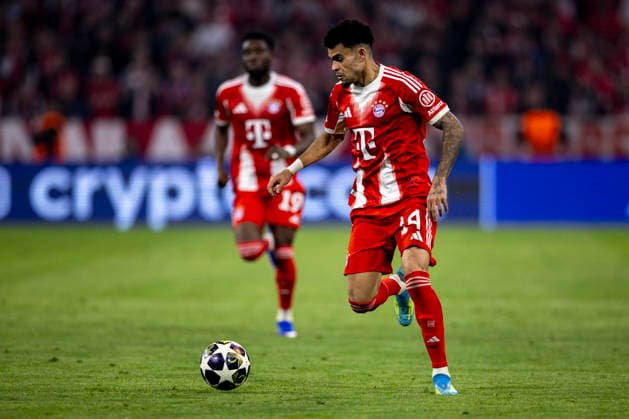 Luis Diaz seen during UEFA Champions League quarterfinal game between teams of FC Bayern Munich and Real Madrid CF at Allianz Arena Germany (Grzegorz Wajda Ball Raw Images) Munich Allianz Arena Germany Copyright: xGrzegorzxWajdax grzegorzwajda_uclquarterfinalbayernreal2526__516