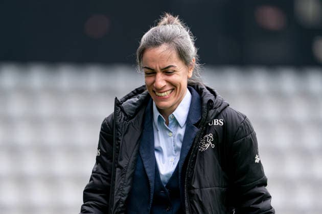 VEVEY, SWITZERLAND - APRIL 15: Veronica Maglia (Head Coach Switzerland) during the UEFA Womens U19 EURO Qualifier, EM, Europameisterschaft match between Switzerland and England at Tissot- Arena on April 15, 2026 in Biel, Switzerland. Copyright: xPriscilaxBütlerx xSPPx Sportspressphoto_SPR130466
