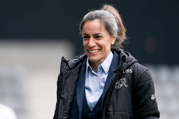 VEVEY, SWITZERLAND - APRIL 15: Veronica Maglia (Head Coach Switzerland) during the UEFA Womens U19 EURO Qualifier, EM, Europameisterschaft match between Switzerland and England at Tissot- Arena on April 15, 2026 in Biel, Switzerland. Copyright: xPriscilaxBütlerx xSPPx Sportspressphoto_SPR130467