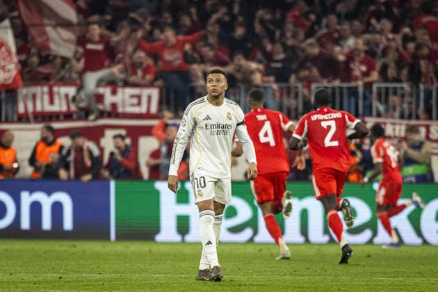 FOOTBALL : Bayer de Munich - Real Madrid - UEFA Champions League - Allianz Arena - 15 04 2026 kylian mbappÃ 10  Copyright: xelyxandroxcegarrax