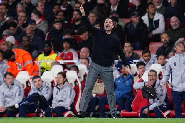 UEFA Champions League Quarter Finals Arsenal v Sporting CP Mikel Arteta manager of Arsenal during the UEFA Champions League Quarter Finals match Arsenal vs Sporting CP at Arsenal stadium, London, United Kingdom on 15 April 2026 (Photo by Harvey Murphy News Images) Copyright: xHarveyxMurphy NewsxImagesx