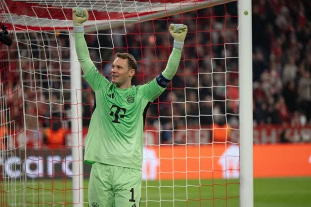 Manuel Neuer 1 FC Bayern Muenchen cheers after the final whistle, FC Bayern Muenchen vs Real Madrid, Football, Champions League, Quarterfinal, 15 04 2026 Muenchen Bayern Germany Copyright: xkolbert-press MarkusxVerwimpx