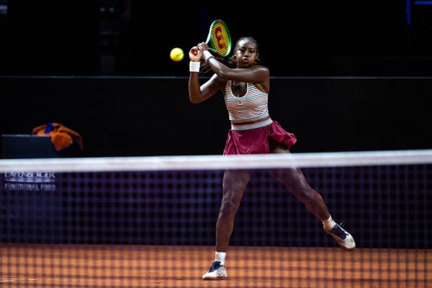 Alycia Parks USA in the picture, Alycia Parks USA vs Noma Noha Akugue Germany , 1 round, GER, Porsche Tennis Grand Prix Stuttgart, WTA 500, 15 04 2026 GER, Porsche Tennis Grand Prix Stuttgart, WTA 500, 15 04 2026 Stuttgart Copyright: xEibner-Pressefoto Memmlerx EP_MMR
