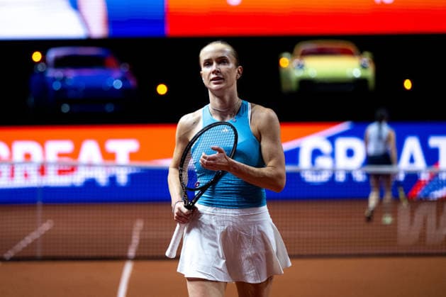Elina Svitolina Ukraine in the picture, Eva Lys Germany vs Elina Svitolina Ukraine , Round 2, GER, Porsche Tennis Grand Prix Stuttgart, WTA 500, 15 04 2026 GER, Porsche Tennis Grand Prix Stuttgart, WTA 500, 15 04 2026 Stuttgart Copyright: xEibner-Pressefoto Memmlerx EP_MMR