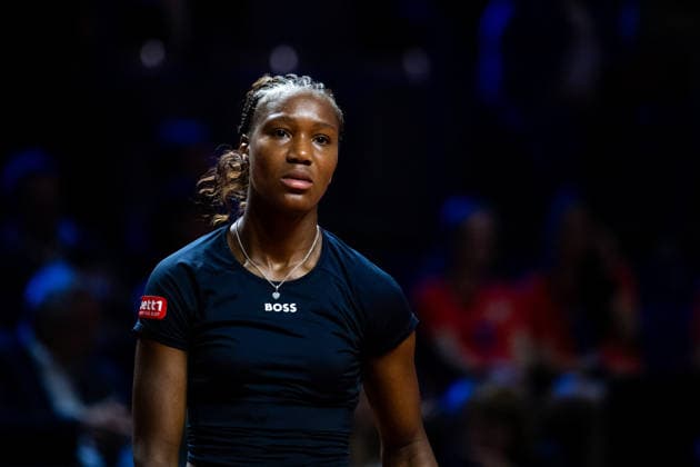 Noma Noha Akugue Germany in the picture, Alycia Parks USA vs Noma Noha Akugue Germany , 1 round, GER, Porsche Tennis Grand Prix Stuttgart, WTA 500, 15 04 2026 GER, Porsche Tennis Grand Prix Stuttgart, WTA 500, 15 04 2026 Stuttgart Copyright: xEibner-Pressefoto Memmlerx EP_MMR