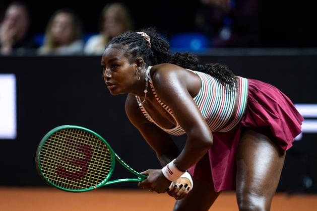 Alycia Parks USA in the picture, Alycia Parks USA vs Noma Noha Akugue Germany , 1 round, GER, Porsche Tennis Grand Prix Stuttgart, WTA 500, 15 04 2026 GER, Porsche Tennis Grand Prix Stuttgart, WTA 500, 15 04 2026 Stuttgart Copyright: xEibner-Pressefoto Memmlerx EP_MMR