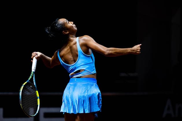 Leylah Fernandez Canada , Quarterfinals Doubles, GER, Porsche Tennis Grand Prix Stuttgart, WTA 500, 15 04 2026 GER, Porsche Tennis Grand Prix Stuttgart, WTA 500, 15 04 2026 Stuttgart Copyright: xEibner-Pressefoto Memmlerx EP_MMR