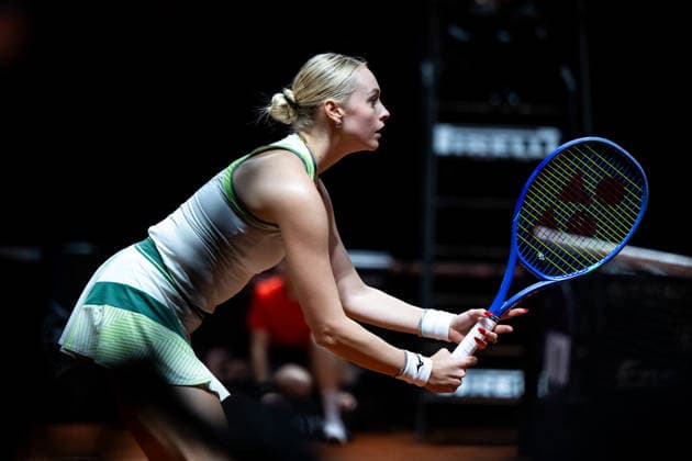 Fanny Stollar Hungary pictured, quarter-finals doubles, GER, Porsche Tennis Grand Prix Stuttgart, WTA 500, 15 04 2026 GER, Porsche Tennis Grand Prix Stuttgart, WTA 500, 15 04 2026 Stuttgart Copyright: xEibner-Pressefoto Memmlerx EP_MMR