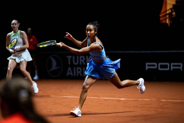 Leylah Fernandez Canada , Quarterfinals Doubles, GER, Porsche Tennis Grand Prix Stuttgart, WTA 500, 15 04 2026 GER, Porsche Tennis Grand Prix Stuttgart, WTA 500, 15 04 2026 Stuttgart Copyright: xEibner-Pressefoto Memmlerx EP_MMR