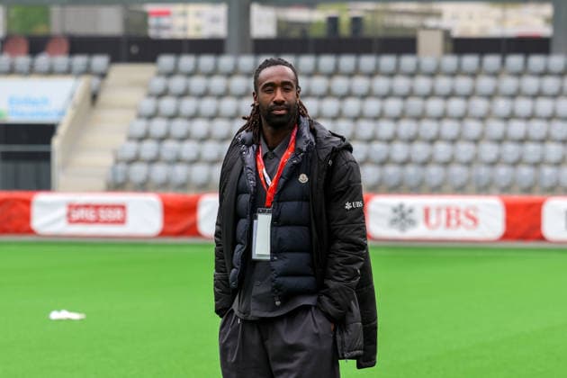 Football Europe UEFA U19 European Championship Women 2026 Qualification, 15 04 2026 Switzerland U19 Women vs England U19 Women Stadium Tissot Arena Biel Bienne, Switzerland Johan Djourou Biel Bienne Tissot Arena Bern Switzerland Copyright: xAmiirxAmedjouax