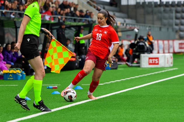 Football Europe UEFA U19 European Championship Women 2026 Qualification, 15 04 2026 Switzerland U19 Women vs England U19 Women Stadium Tissot Arena Biel Bienne, Switzerland Melissa Rondalli Switzerland, 18 Biel Bienne Tissot Arena Bern Switzerland Copyright: xAmiirxAmedjouax