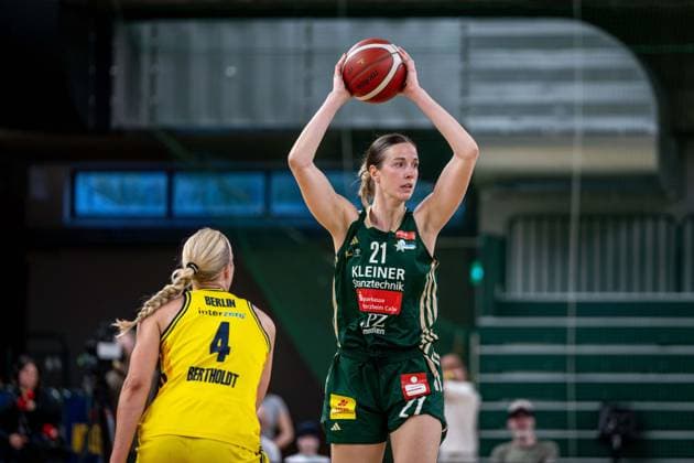 Basketball Berlin 15 04 2026 DBBL 1 Bundesliga Season 2025 2026 Playoffs Semifinal Game 3 Alba Berlin Rutronik Stars Keltern Alexandria Kiss Rusk Keltern, No 21