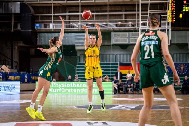 Basketball Berlin 15 04 2026 DBBL 1 Bundesliga Season 2025 2026 Playoffs Semifinal Game 3 Alba Berlin Rutronik Stars Keltern Nina Rosemeyer Alba, No 11