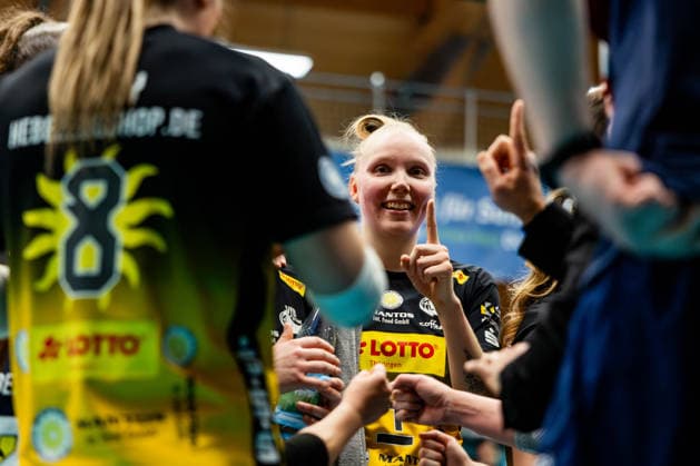 15 04 2026, GER, Volleyball, 1 Bl, Women, Season 25 26, Final PlayOff Best of 5 , VfB 91 Suhl Lotto Thueringen Dresdner SC Roosa Laakkonen VfB 91 Suhl Lotto Thueringen 98527 Suhl Sporthalle Wolfsgrube Thüringen Germany
