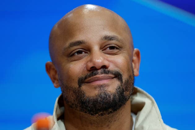 15 04 2026, xjrdrx, Football UEFA Champions League, FC Bayern Muenchen Real Madrid v l Coach head coach Vincent Kompany FC Bayern Muenchen at the press conference DFL DFB REGULATIONS PROHIBIT ANY USE OF PHOTOGRAPHS as IMAGE SEQUENCES and or QUASI VIDEO Muenchen