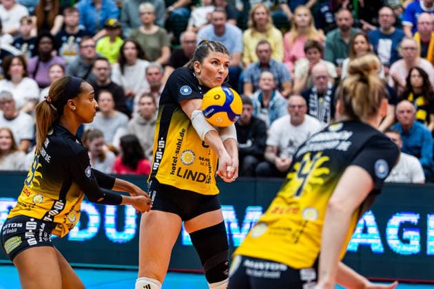 15 04 2026, GER, Volleyball, 1 Bl, Women, Season 25 26, Final PlayOff Best of 5 , VfB 91 Suhl Lotto Thueringen Dresdner SC Mackenzie Foley VfB 91 Suhl Lotto Thueringen 98527 Suhl Sporthalle Wolfsgrube Thüringen Germany