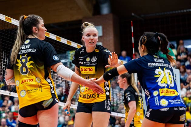 15 04 2026, GER, Volleyball, 1 Bl, Women, Season 25 26, Final PlayOff Best of 5 , VfB 91 Suhl Lotto Thueringen Dresdner SC Roosa Laakkonen VfB 91 Suhl Lotto Thueringen 98527 Suhl Sporthalle Wolfsgrube Thüringen Germany