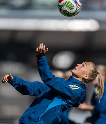 260416 Hanna Bennison of the Swedish women s national football team during a training session on April 16, 2026 in Gothenburg Photo Mathias Bergeld BILDBYRAN code MB MB1364 fotboll football soccer fotball vm kval kval fifa womens world cup qualifier qualifier träning practice training sverige dam bbeng women kvinner  Copyright: MATHIASxBERGELD BB260416MB027