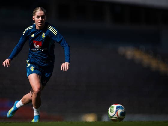 260416 Hanna Lundkvist of the Swedish women s national football team during a training session on April 16, 2026 in Gothenburg Photo Mathias Bergeld BILDBYRAN code MB MB1364 fotboll football soccer fotball vm kval kval fifa womens world cup qualifier qualifier träning practice training sverige sweden dam bbeng women kvinner  Copyright: MATHIASxBERGELD BB260416MB039
