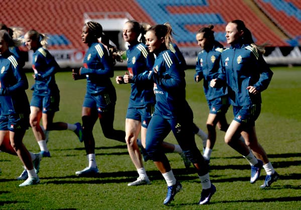 GOTHENBURG 20260416 Johanna Rytting Karneryd during Monday s training at Ullevi in Gothenburg ahead of Saturday s World Cup qualifying match against Serbia at the National Arena in Stockholm GÖTEBORG SWEDEN x9200x  Copyright: xAdamxIhse TTx TRAINING WOMEN S NATIONAL TEAM WORLD CUP QUALIFYING AGAINST SERBIA