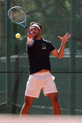 April 16, 2026, Barcelona, Barcelona, Spain: Lorenzo Musetti of Italy during training on Day 6 of the Barcelona Open Banc Sabadell - Conde Godo 2026 Day 6 at Real Club de Tenis Barcelona on April 16, 2026 in Barcelona, Spain. Barcelona Open Banc Sabadell - Conde Godo 2026 Day 6  - ZUMAa181 20260416_zaa_a181_028 Copyright: xJavierxBorregox