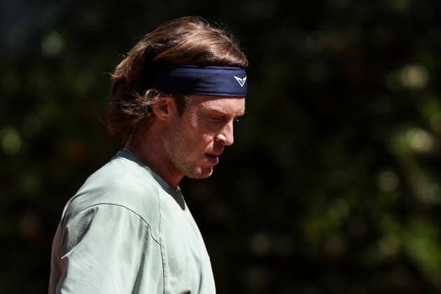 April 16, 2026, Barcelona, Barcelona, Spain: Andrey Rublev of Russia during training on Day 6 of the Barcelona Open Banc Sabadell - Conde Godo 2026 Day 6 at Real Club de Tenis Barcelona on April 16, 2026 in Barcelona, Spain. Barcelona Spain - ZUMAa181 20260416_zaa_a181_022 Copyright: xJavierxBorregox