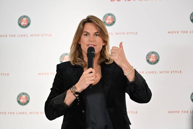 Roland Garros 2026 pre-tournament press conference, PK, Pressekonferenz PARIS, FRANCE - APRIL 16: Amelie Mauresmo, director of Roland Garros speaks during the pre-tournament press conference at the Roland Garros Stadium in Paris, France on April 16, 2026. Mustafa Yalcin Anadolu Paris France. Editorial use only. Please get in touch for any other usage.  Copyright: x2026xAnadoluxMustafaxYalcinx