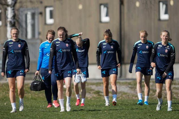 Football, Women, World Cup Qualifiers, National Team Norway, Training