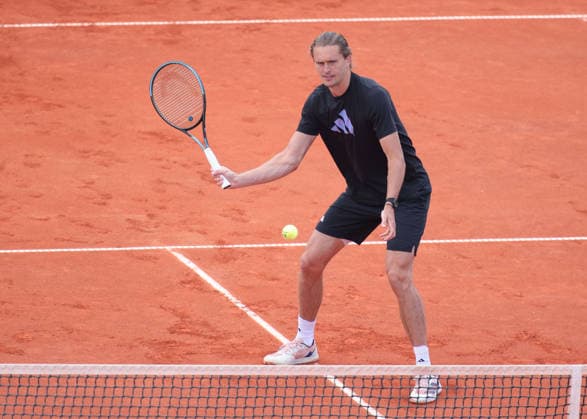 Tennis, ATP tournament in Munich, Alexander Zverev training