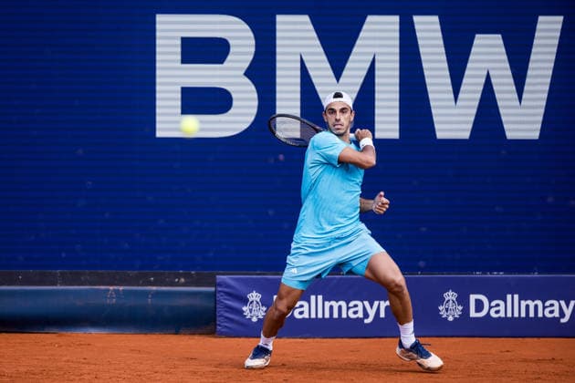 MUNICH, GERMANY - APRIL 16: Francisco Cerundolo (ARG) during the BMW Open by Bitpanda Singles match between Botic van de Zandschulp (NED) vs Francisco Cerundolo (ARG) at MTTC Iphitos on April 16, 2026 in Munich, Germany. Bavaria Germany Copyright: xSteffiexWunderlx