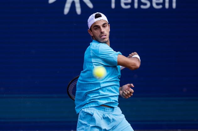 MUNICH, GERMANY - APRIL 16: Francisco Cerundolo (ARG) during the BMW Open by Bitpanda Singles match between Botic van de Zandschulp (NED) vs Francisco Cerundolo (ARG) at MTTC Iphitos on April 16, 2026 in Munich, Germany. Bavaria Germany Copyright: xSteffiexWunderlx