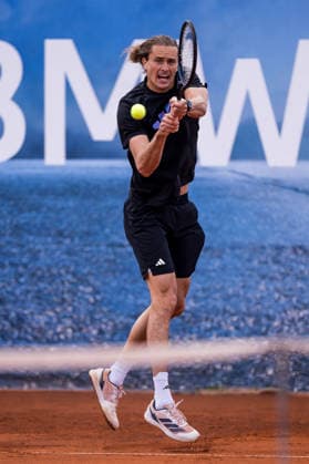 MUNICH, GERMANY - APRIL 16: Alexander Zverev (GER) training during the BMW Open by Bitpanda at MTTC Iphitos on April 16, 2026 in Munich, Germany. Bavaria Germany Copyright: xSteffiexWunderlx