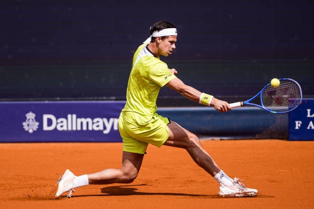 MUNICH, GERMANY - APRIL 16: Daniel Altmaier (GER) during the BMW Open by Bitpanda Singles match between Daniel Altmaier (GER) vs Alex Molcan (SVK) at MTTC Iphitos on April 16, 2026 in Munich, Germany. Bavaria Germany Copyright: xSteffiexWunderlx