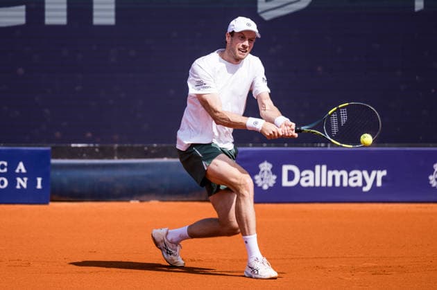 MUNICH, GERMANY - APRIL 16: Botic van de Zandschulp (NED) during the BMW Open by Bitpanda Singles match between Botic van de Zandschulp (NED) vs Francisco Cerundolo (ARG) at MTTC Iphitos on April 16, 2026 in Munich, Germany. Bavaria Germany Copyright: xSteffiexWunderlx
