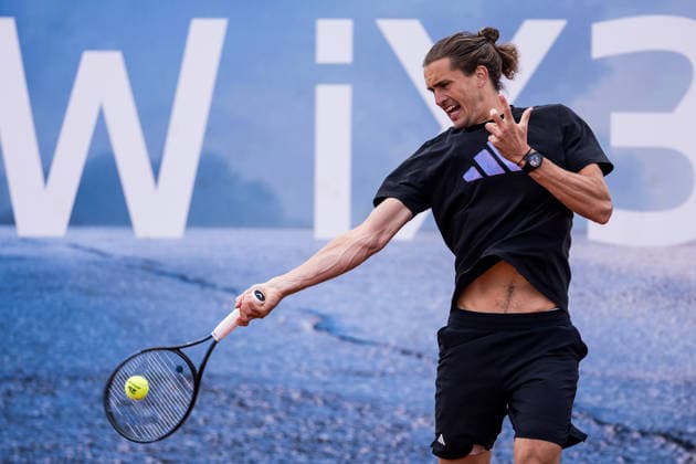 MUNICH, GERMANY - APRIL 16: Alexander Zverev (GER) training during the BMW Open by Bitpanda at MTTC Iphitos on April 16, 2026 in Munich, Germany. Bavaria Germany Copyright: xSteffiexWunderlx