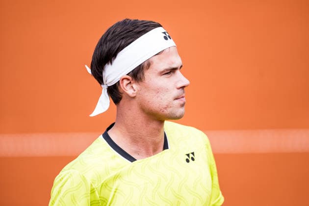 MUNICH, GERMANY - APRIL 16: Daniel Altmaier (GER) during the BMW Open by Bitpanda Singles match between Daniel Altmaier (GER) vs Alex Molcan (SVK) at MTTC Iphitos on April 16, 2026 in Munich, Germany. Bavaria Germany Copyright: xSteffiexWunderlx