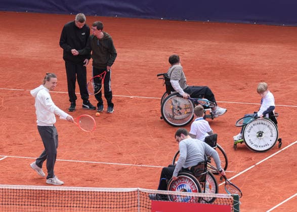 Niklas Hoefken, DTB Wheelchair Tennis Inkusionl Training Copyright: xJuergenxHasenkopfx