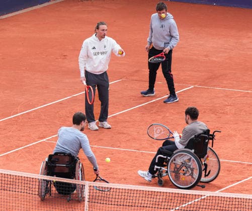 Niklas Hoefken, DTB Wheelchair Tennis Inkusionl Training Copyright: xJuergenxHasenkopfx