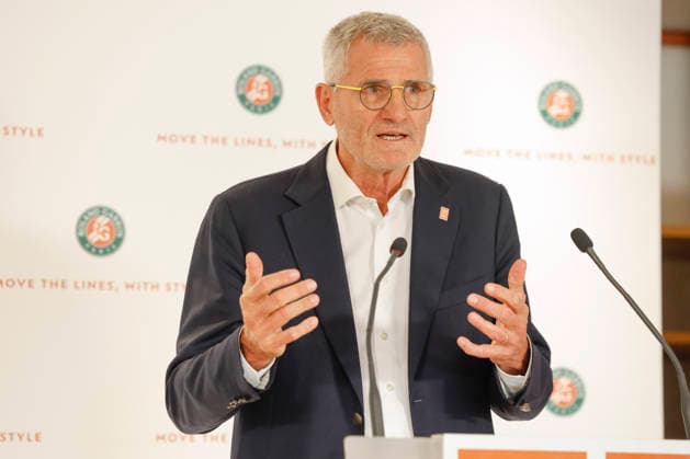April 16, 2026, Paris, Paris, France: Gilles MORETTON President of FFT during the press conference, PK, Pressekonferenz of the tennis Grand Slam of Roland Garros 2026, at Roland Garros Stadium - on April 16 2026 .Paris - France Paris France - ZUMAb253 20260416_zsp_b253_014 Copyright: xLoicxBaratouxx