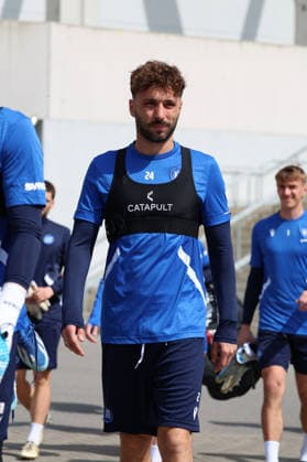 16 04 2026, xrekx, Fußball 2 Bundesliga , Karlsruher SC Training v l Fabian Schleusener Karlsruher SC DFL DFB REGULATIONS PROHIBIT ANY USE OF PHOTOGRAPHS as IMAGE SEQUENCES and or QUASI VIDEO Karlsruhe