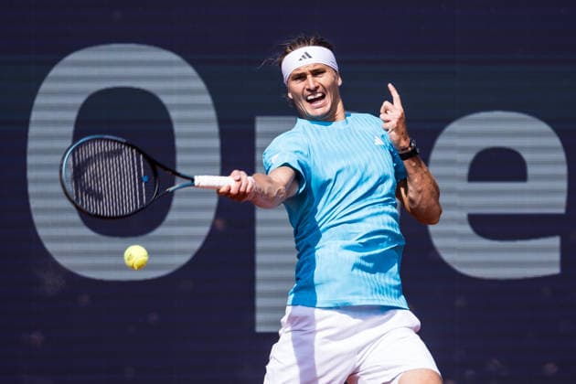 MUNICH, GERMANY - APRIL 16: Alexander Zverev (GER) during the BMW Open by Bitpanda Singles match between Alexander Zverev (GER) vs Gabriel Diallo (CAN) at MTTC Iphitos on April 16, 2026 in Munich, Germany. Bavaria Germany Copyright: xSteffiexWunderlx