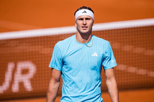 MUNICH, GERMANY - APRIL 16: Alexander Zverev (GER) during the BMW Open by Bitpanda Singles match between Alexander Zverev (GER) vs Gabriel Diallo (CAN) at MTTC Iphitos on April 16, 2026 in Munich, Germany. Bavaria Germany Copyright: xSteffiexWunderlx