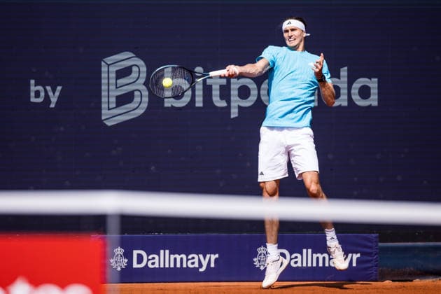 MUNICH, GERMANY - APRIL 16: Alexander Zverev (GER) during the BMW Open by Bitpanda Singles match between Alexander Zverev (GER) vs Gabriel Diallo (CAN) at MTTC Iphitos on April 16, 2026 in Munich, Germany. Bavaria Germany Copyright: xSteffiexWunderlx