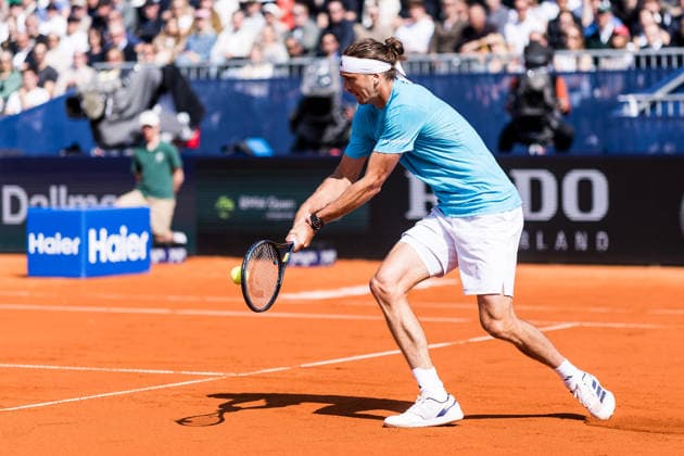 MUNICH, GERMANY - APRIL 16: Alexander Zverev (GER) during the BMW Open by Bitpanda Singles match between Alexander Zverev (GER) vs Gabriel Diallo (CAN) at MTTC Iphitos on April 16, 2026 in Munich, Germany. Bavaria Germany Copyright: xSteffiexWunderlx