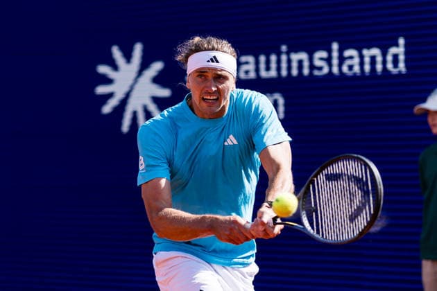 MUNICH, GERMANY - APRIL 16: Alexander Zverev (GER) during the BMW Open by Bitpanda Singles match between Alexander Zverev (GER) vs Gabriel Diallo (CAN) at MTTC Iphitos on April 16, 2026 in Munich, Germany. Bavaria Germany Copyright: xSteffiexWunderlx