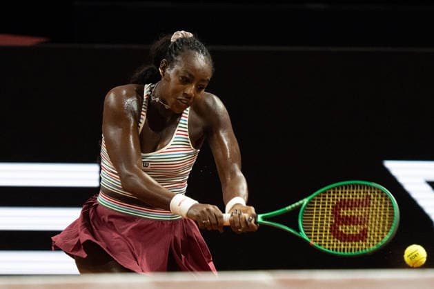 Alycia Parks USA in the picture on the ball, action GER, Alycia Parks vs Mirra Andreeva, Tennis, ATP Tournament, WTA 500, Porsche Tennis Grand Prix, 15 04 2026, GER, Alycia Parks vs Mirra Andreeva, Tennis, ATP Tournament, WTA 500, Porsche Tennis Grand Prix, 15 04 2026, Stuttgart Copyright: xEibner-Pressefoto EdwardxCheungx EP_ECG